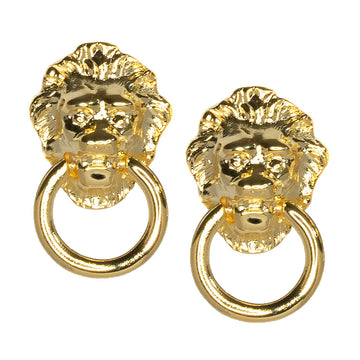 Lion Head Doorknocker Clip-On Earrings