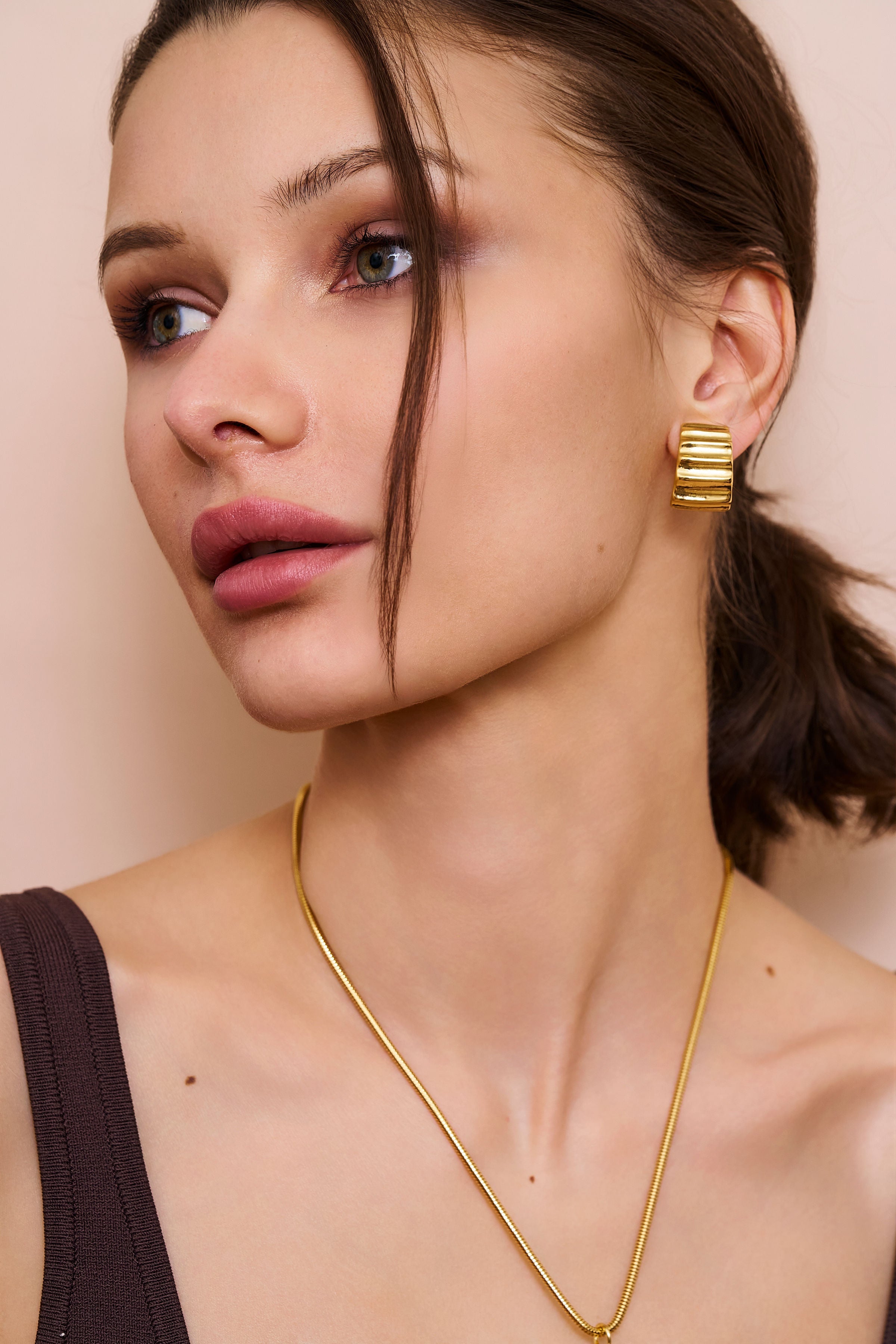 Tapered Hoop Earrings