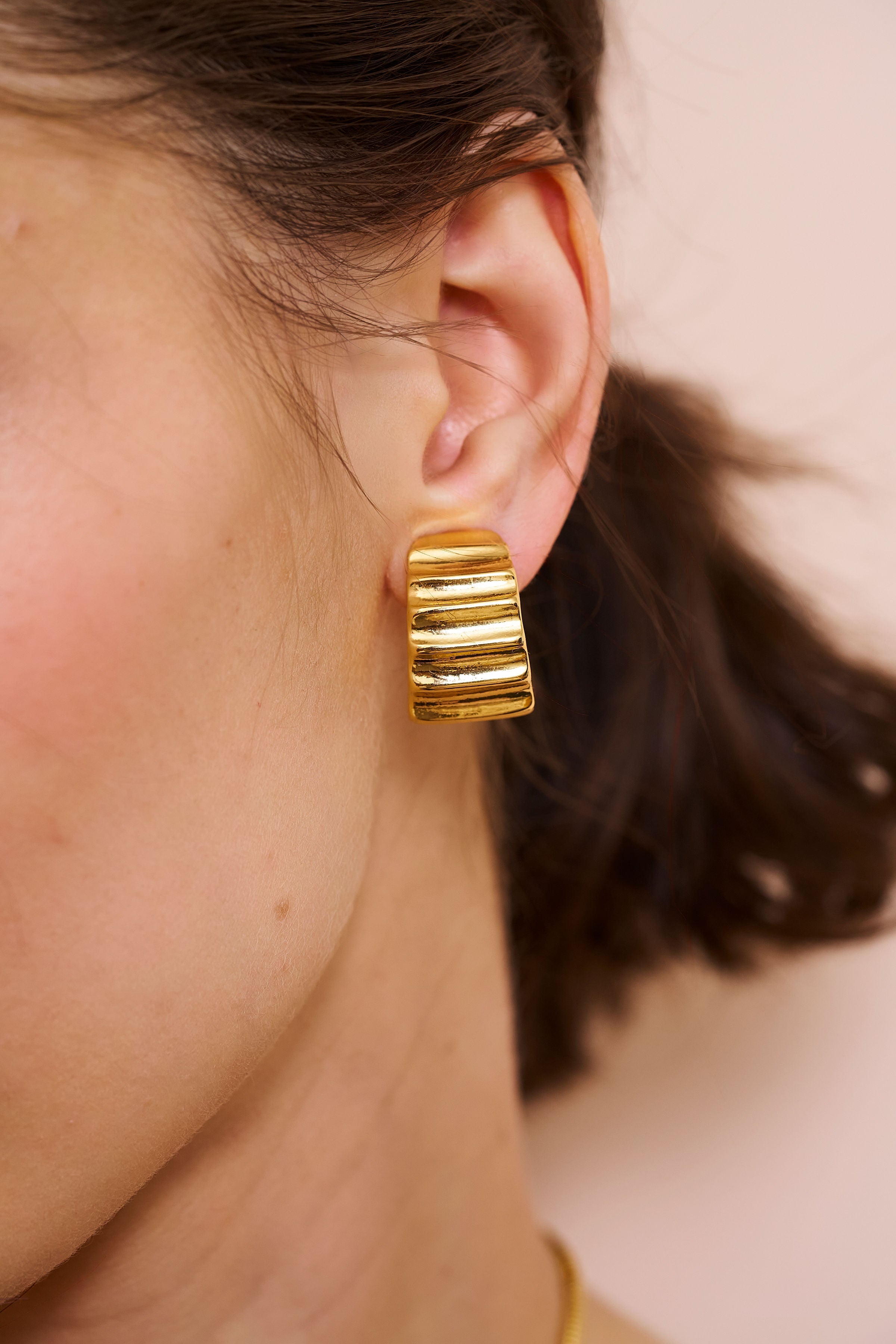 Tapered Hoop Earrings