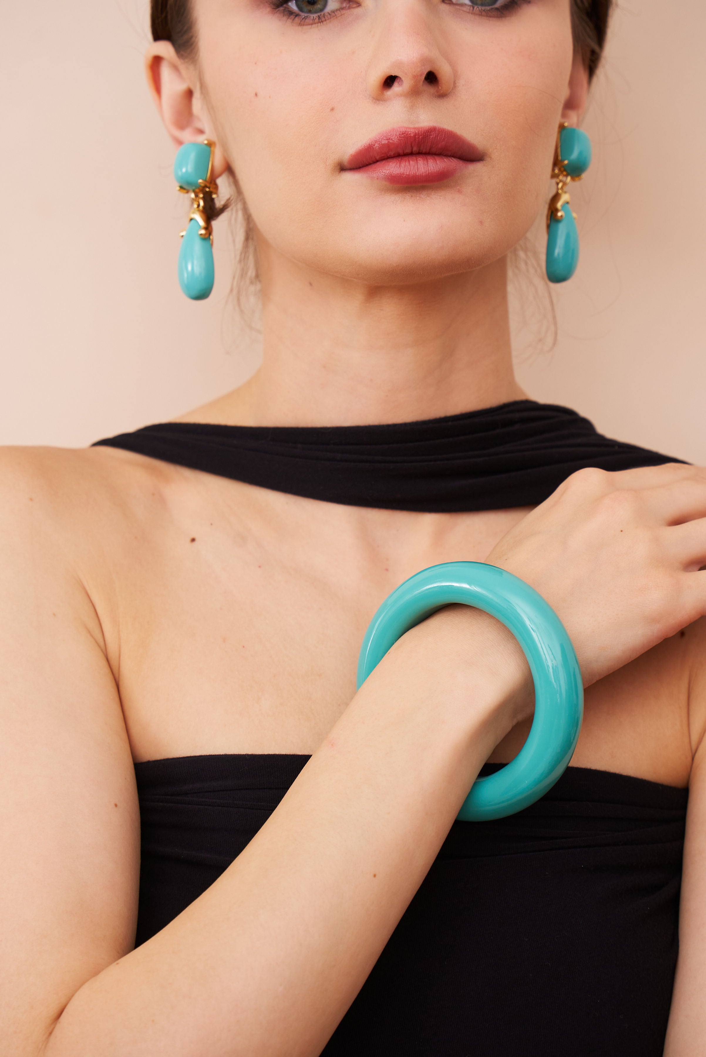 Turquoise Resin Bangle