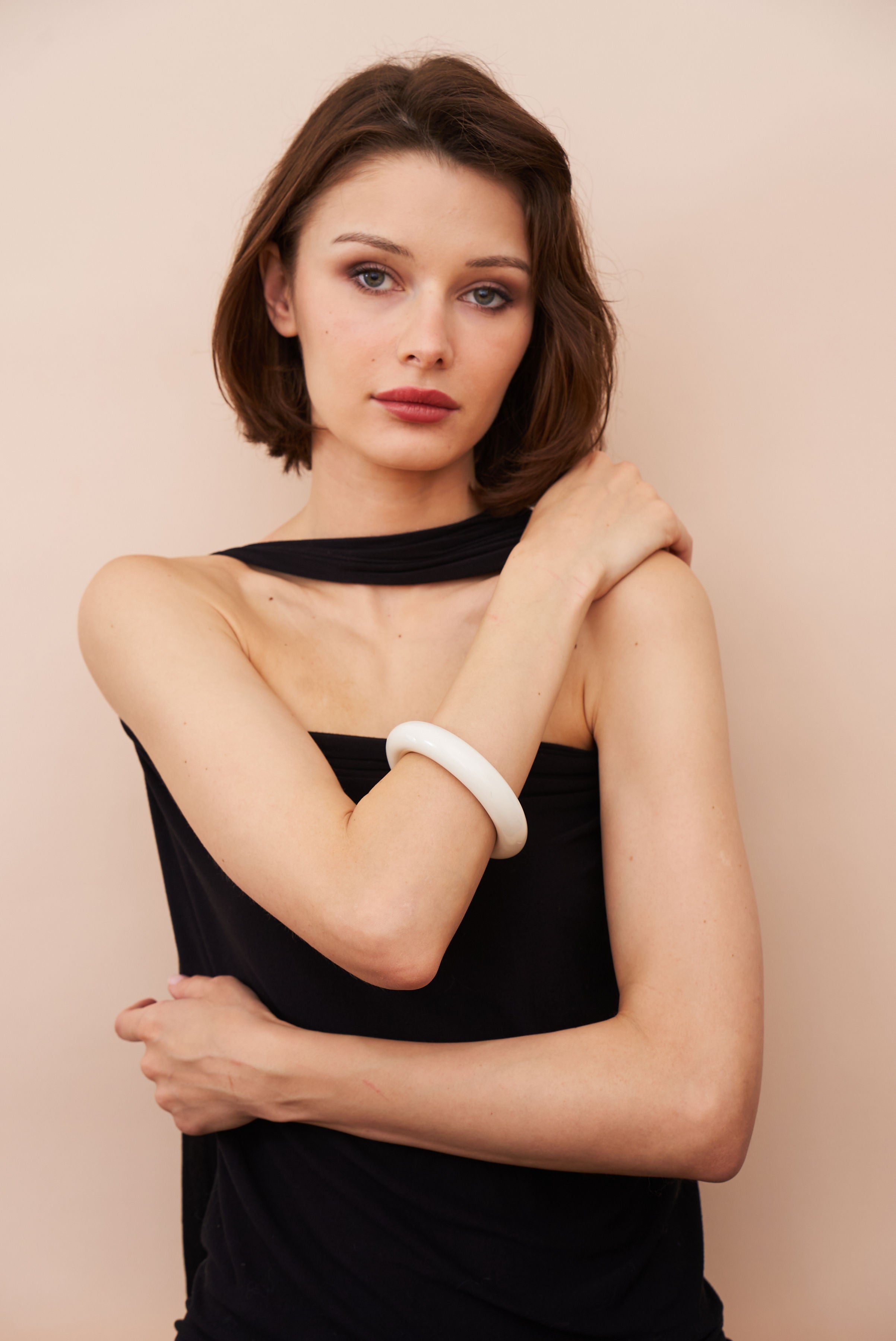 White Resin Bangle