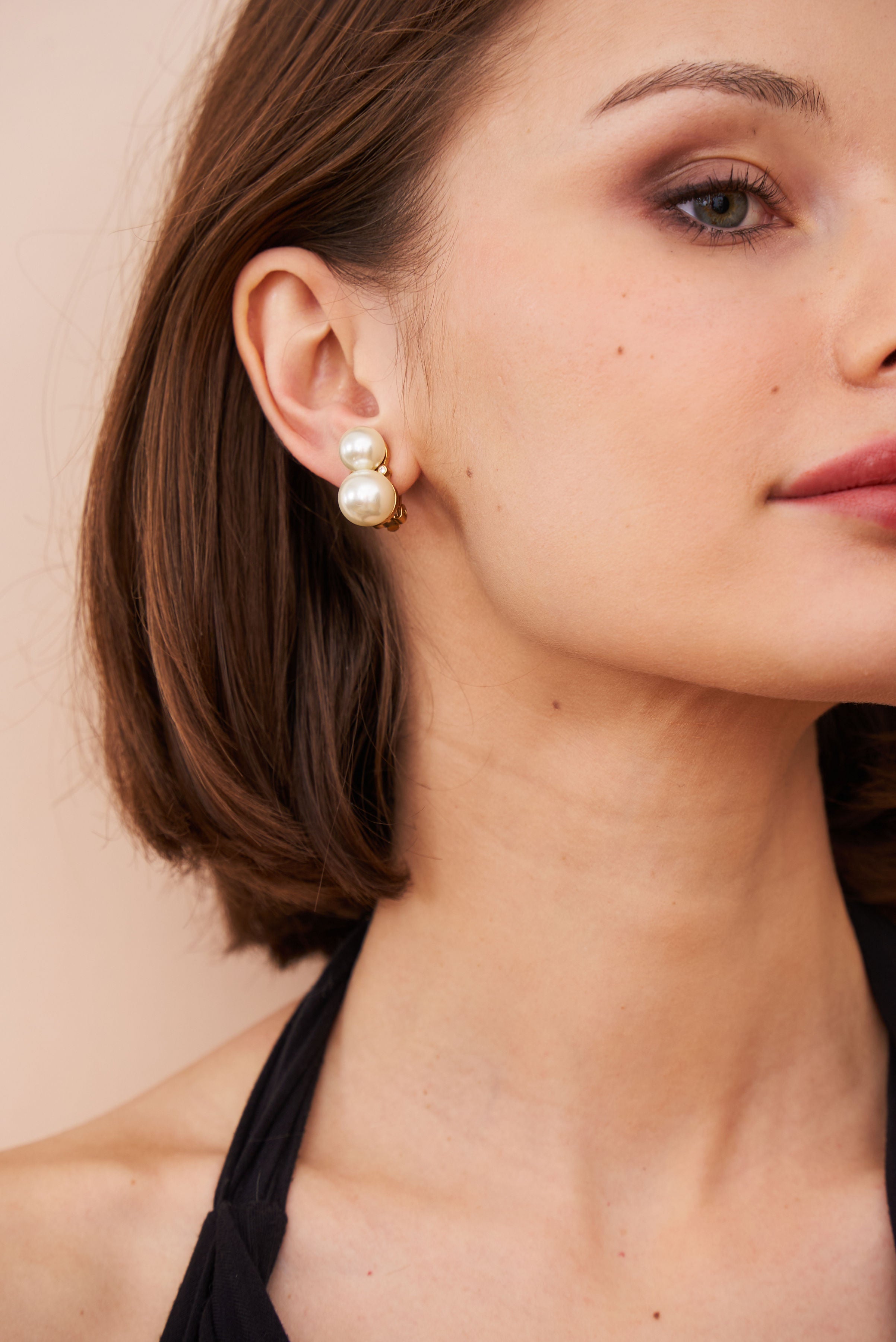 Double Cultura Pearl Clip-On Earrings