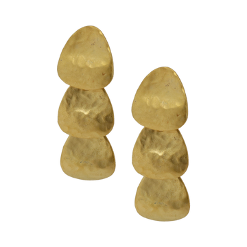 Drop Hammered Pierced Earring