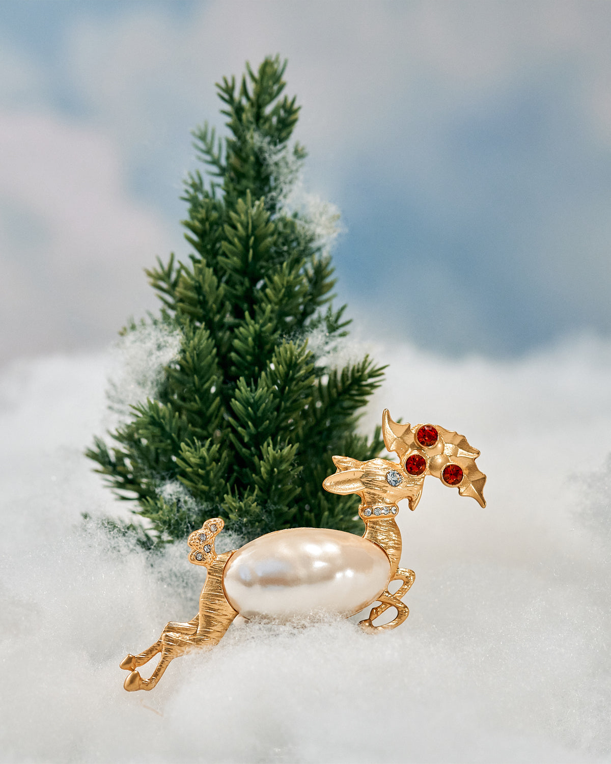 Flying Reindeer Pin