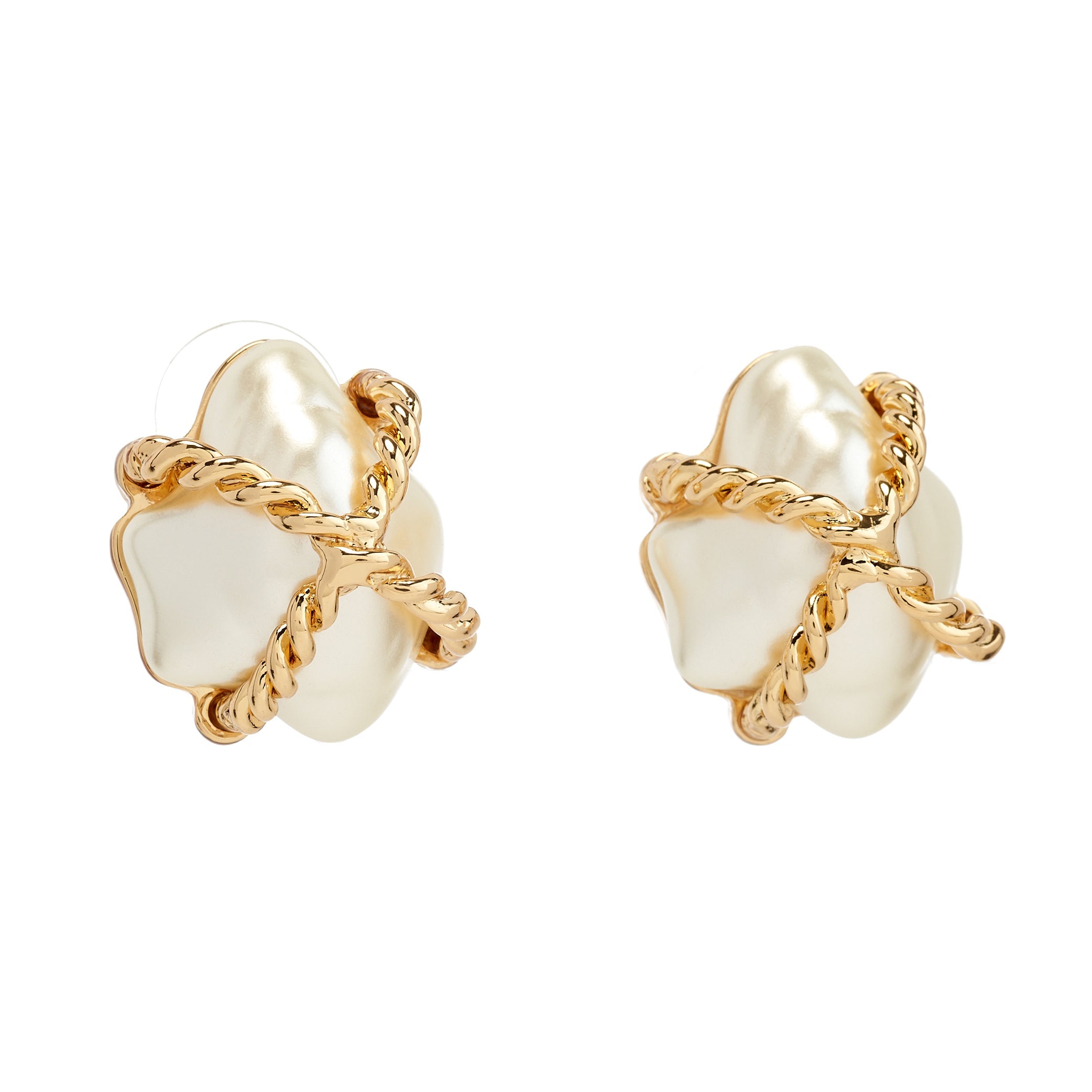 "X" Nugget Earrings