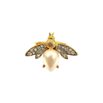 Two Tone Bee Ring