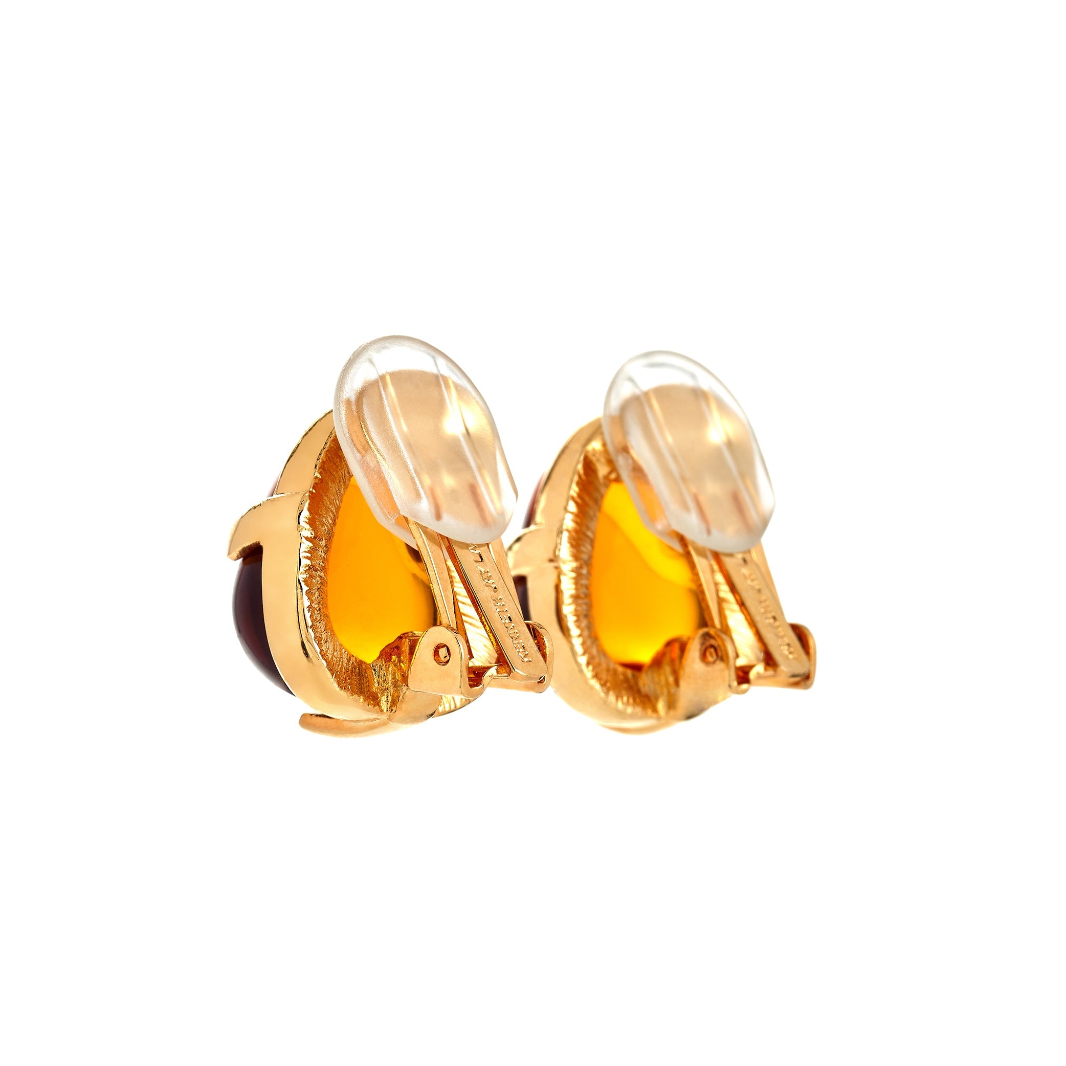 3 Prong Nugget Clip Earrings