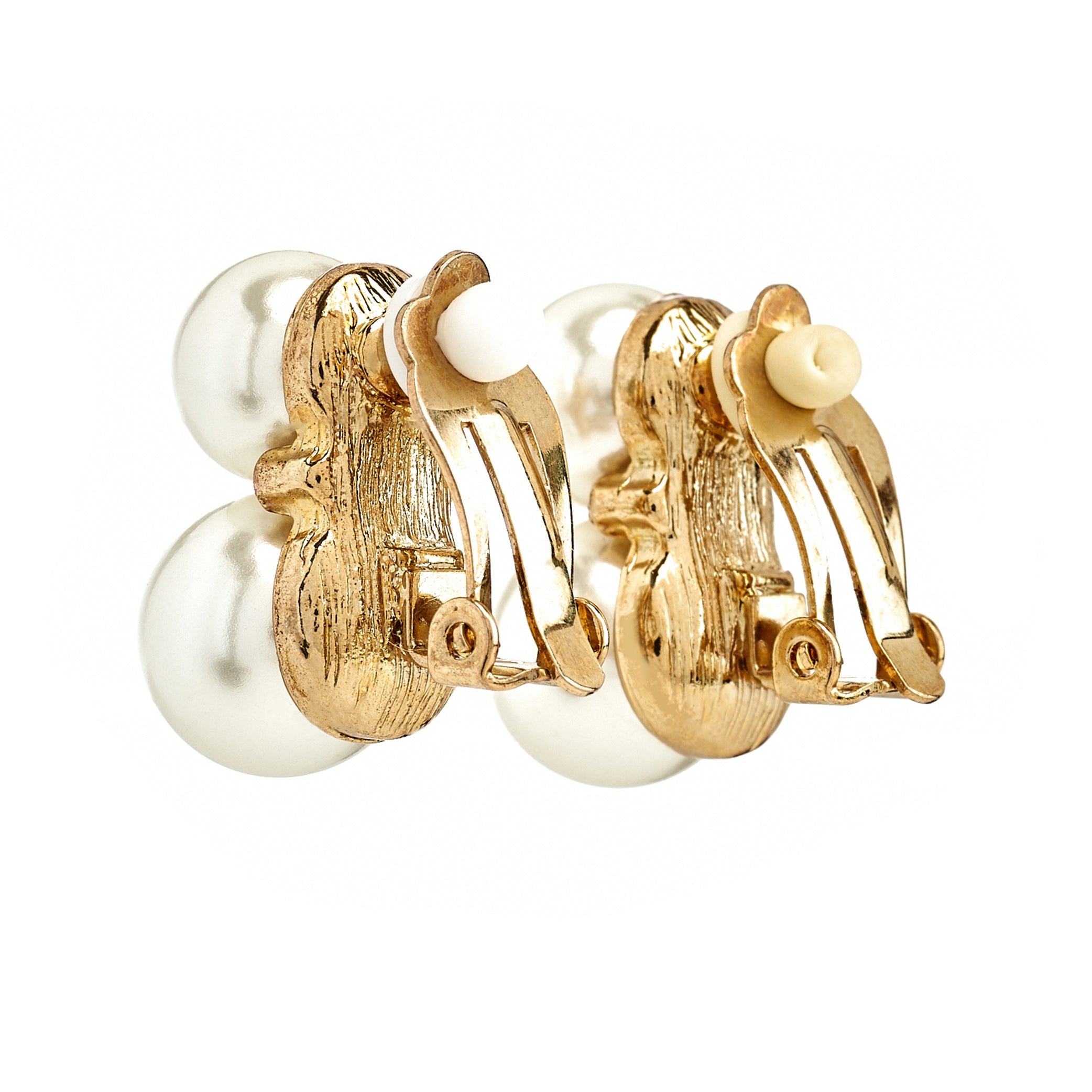 Double Cultura Pearl Clip-On Earrings