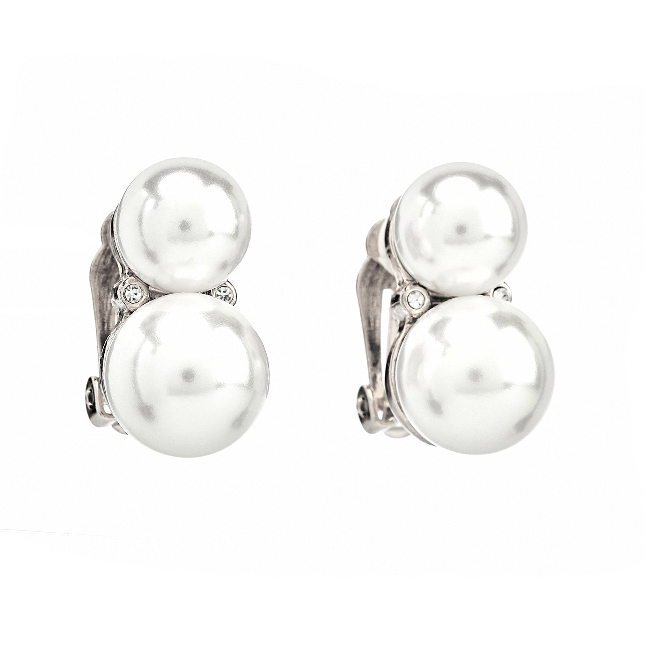 Double Cultura Pearl Clip-On Earrings