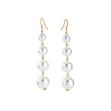 Pearl Drop Fish Hook Earrings