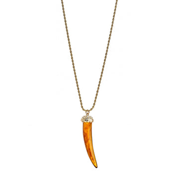 Tortoise Tusk Pendant Necklace