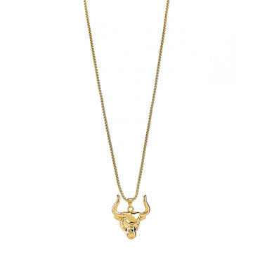 Bull Head Pendant Necklace