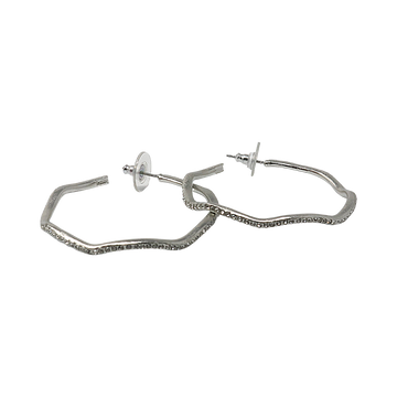 Large Wavy Hoop Earring