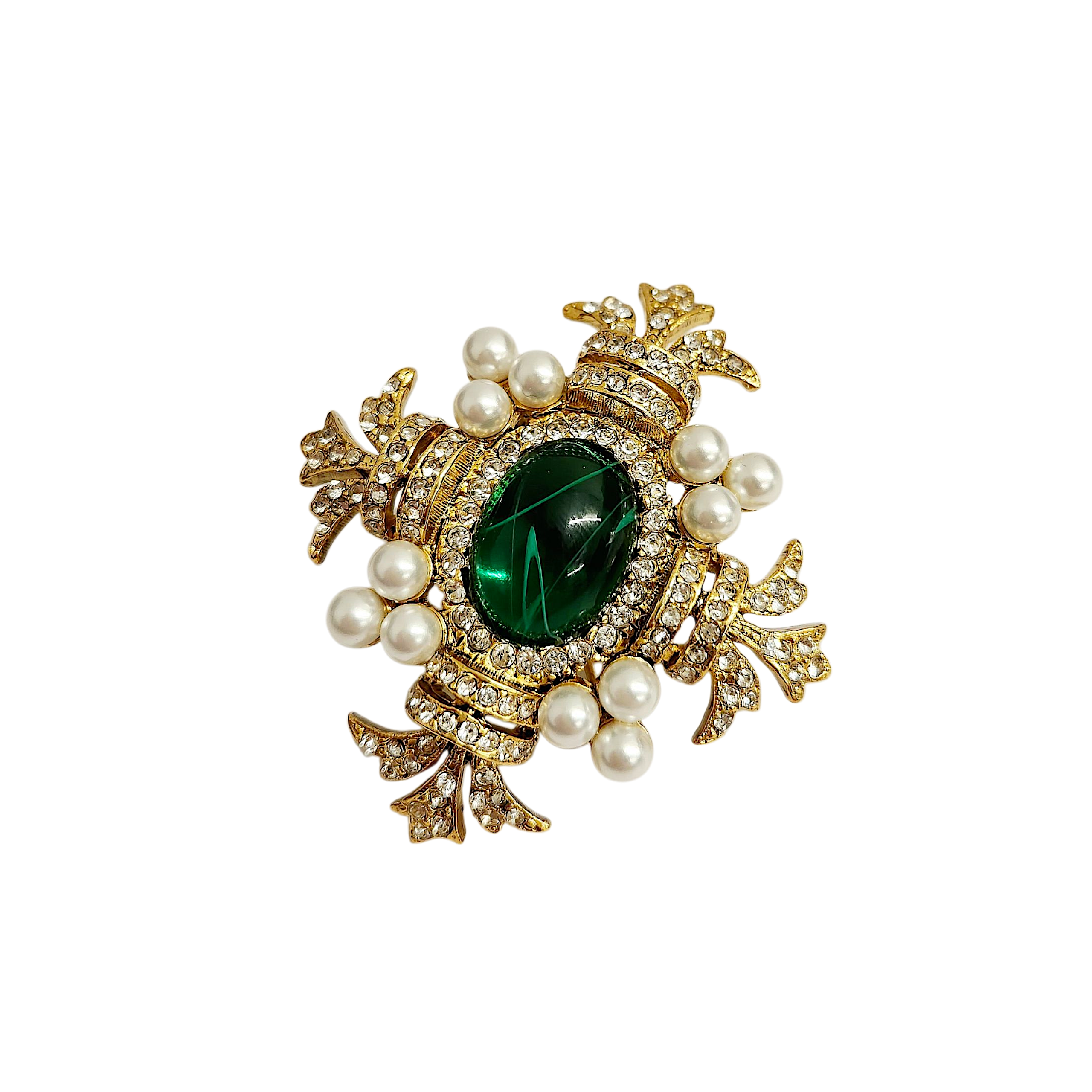 Pearl Clusters Cross Pin
