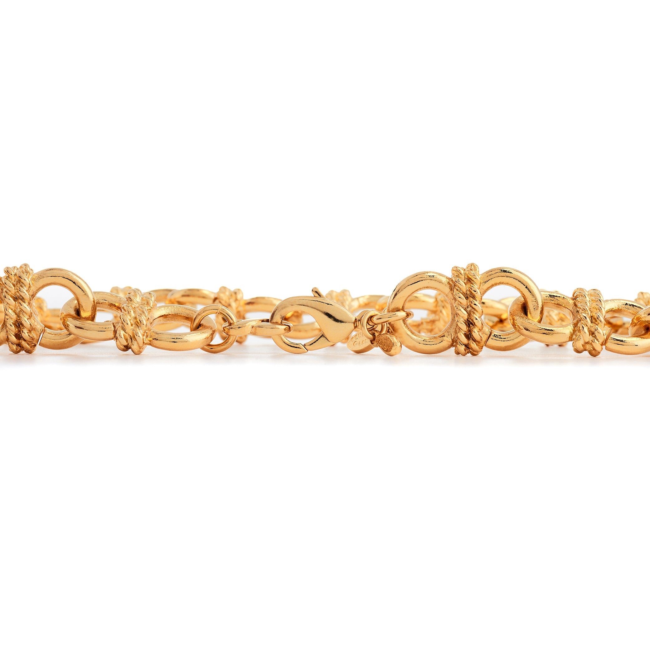 Gold Knotted Link Chain Necklace