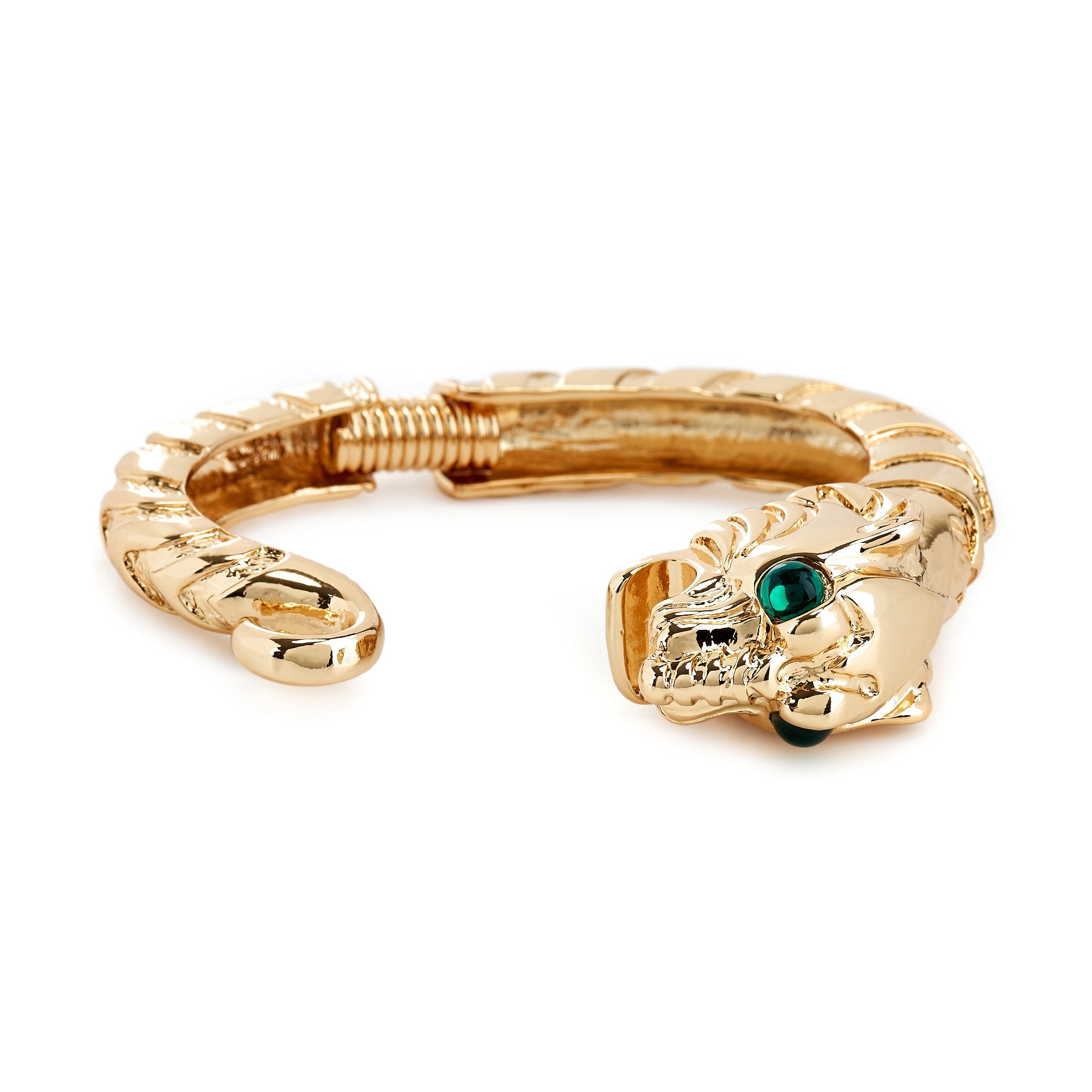 Tiger Head Hinged Bracelet