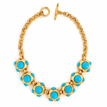 Turquoise Cabochon Necklace