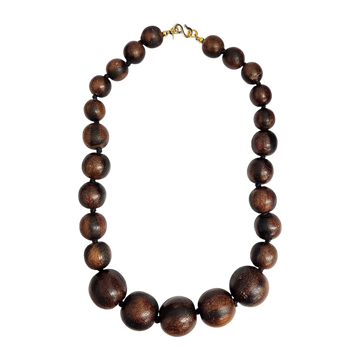 26" Brown Wood Necklace