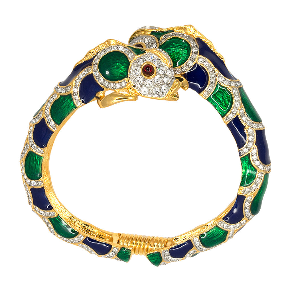 Enamel Fish Head Bracelet