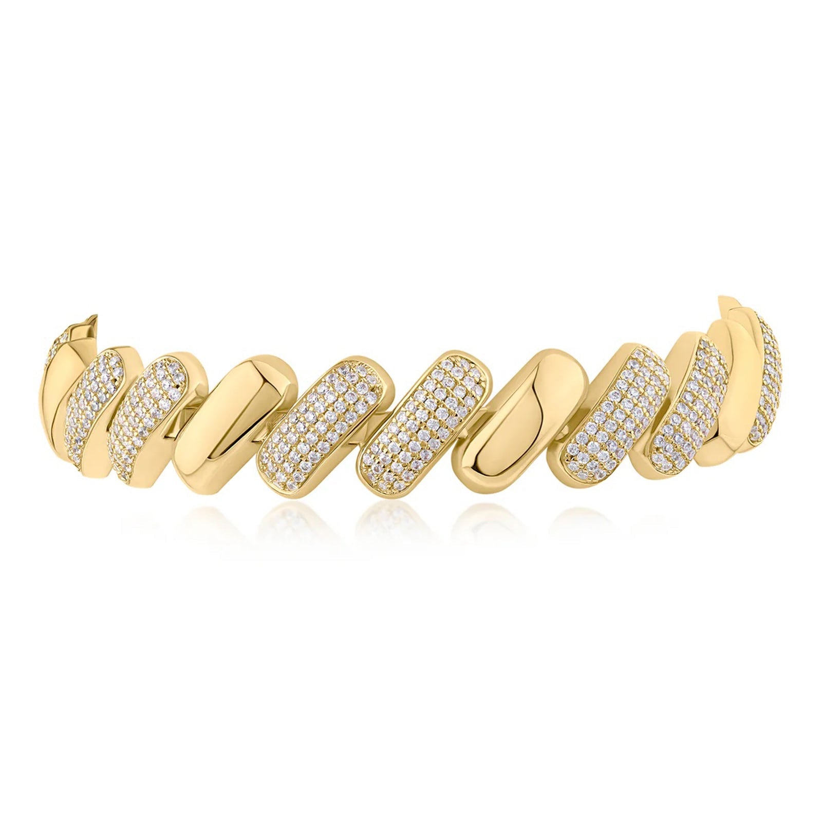 Pavé Twist Link Bracelet