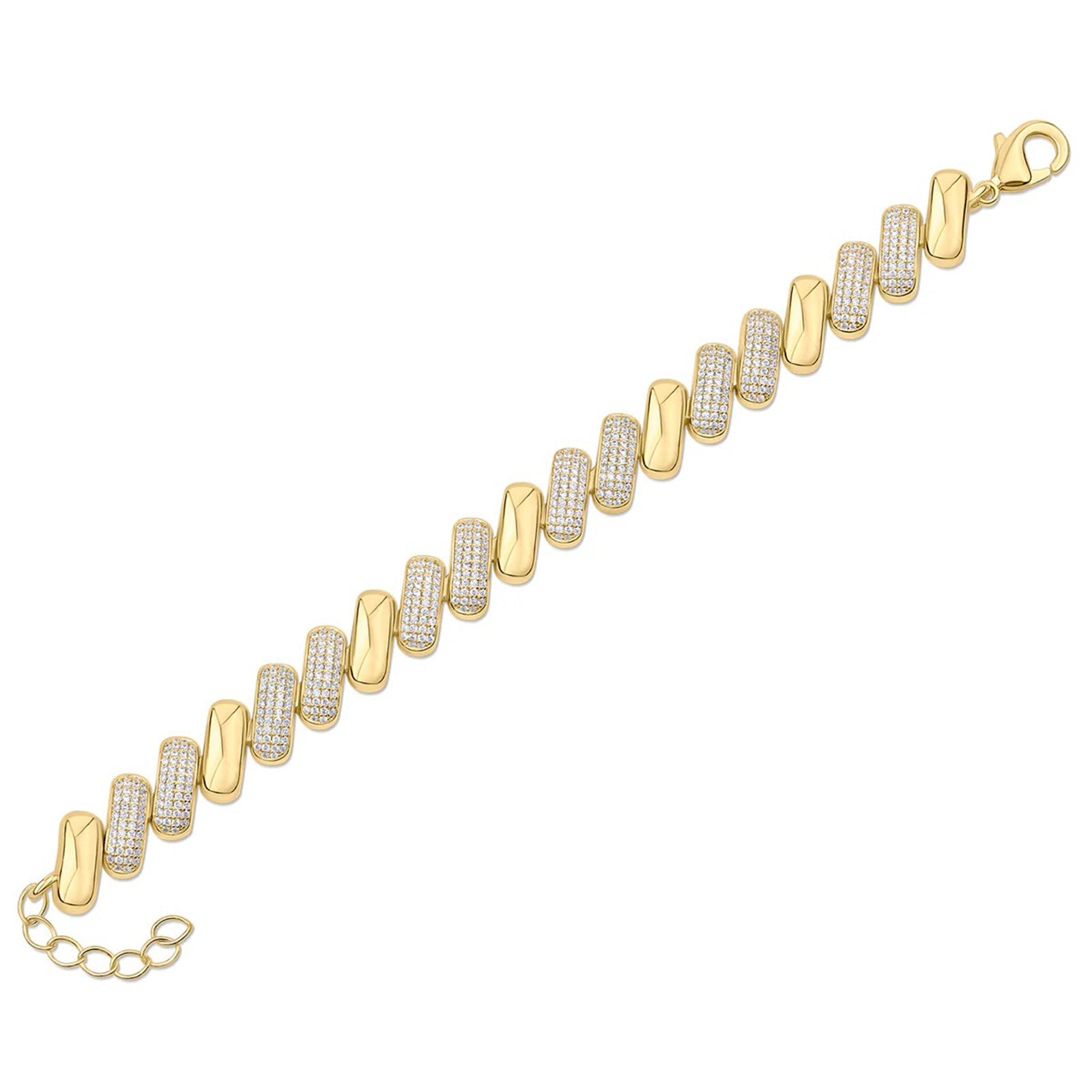 Pavé Twist Link Bracelet