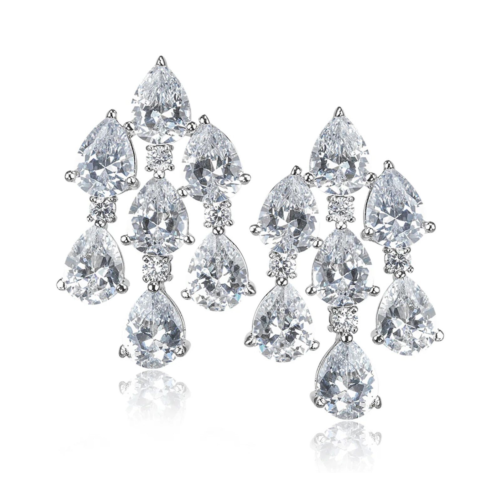 Cascading Pear CZ Drops