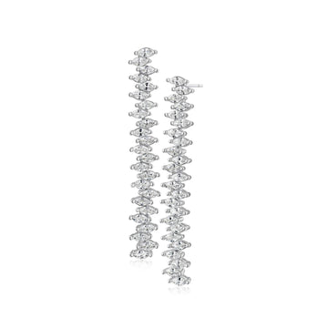 Marquise CZ Zigzag Earrings