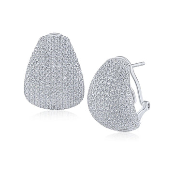 Pave Teardrop Earrings