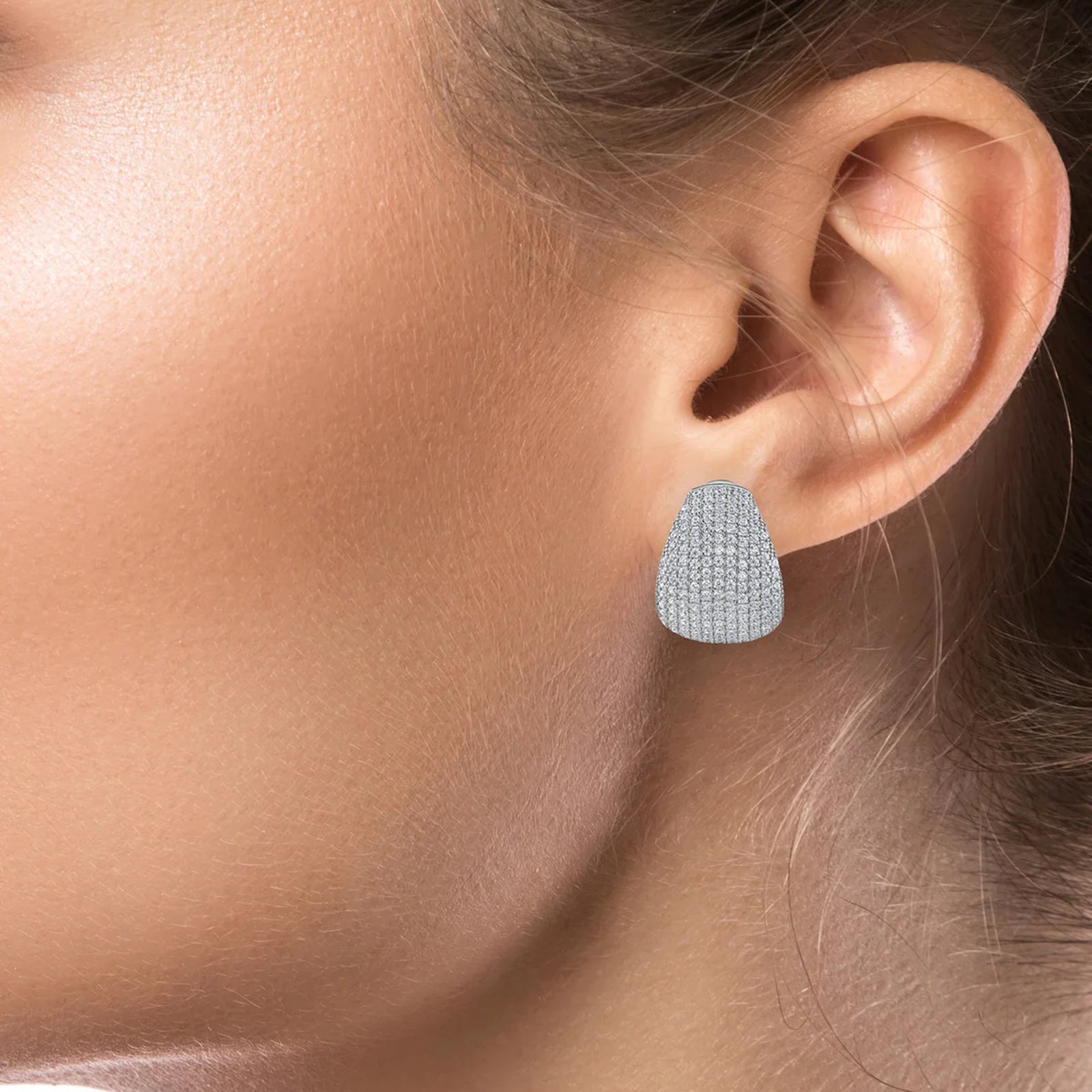Pave Teardrop Earrings