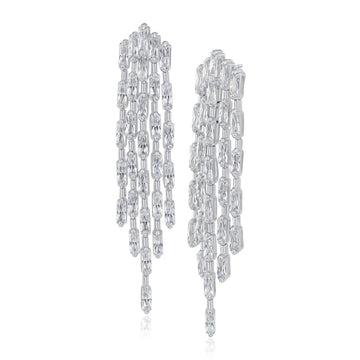 Baguette CZ Statement Earrings