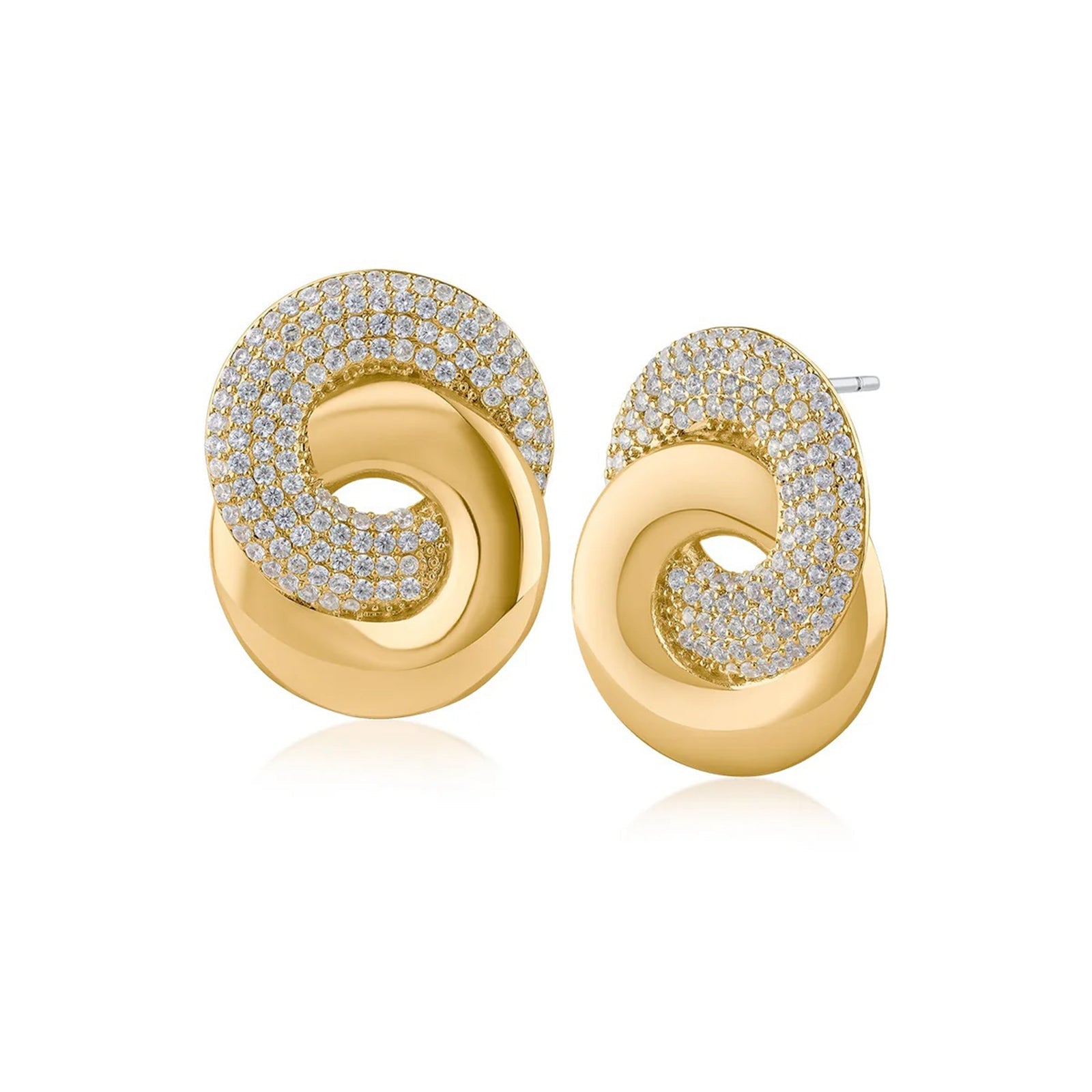 Round Double Link Earrings