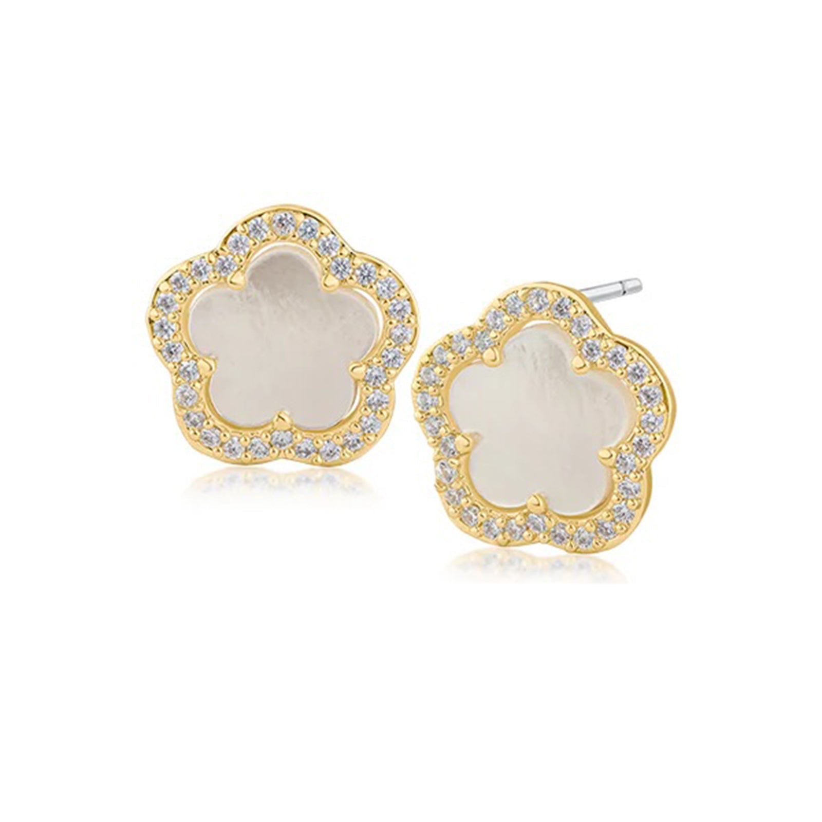 Clover and Pave Studs