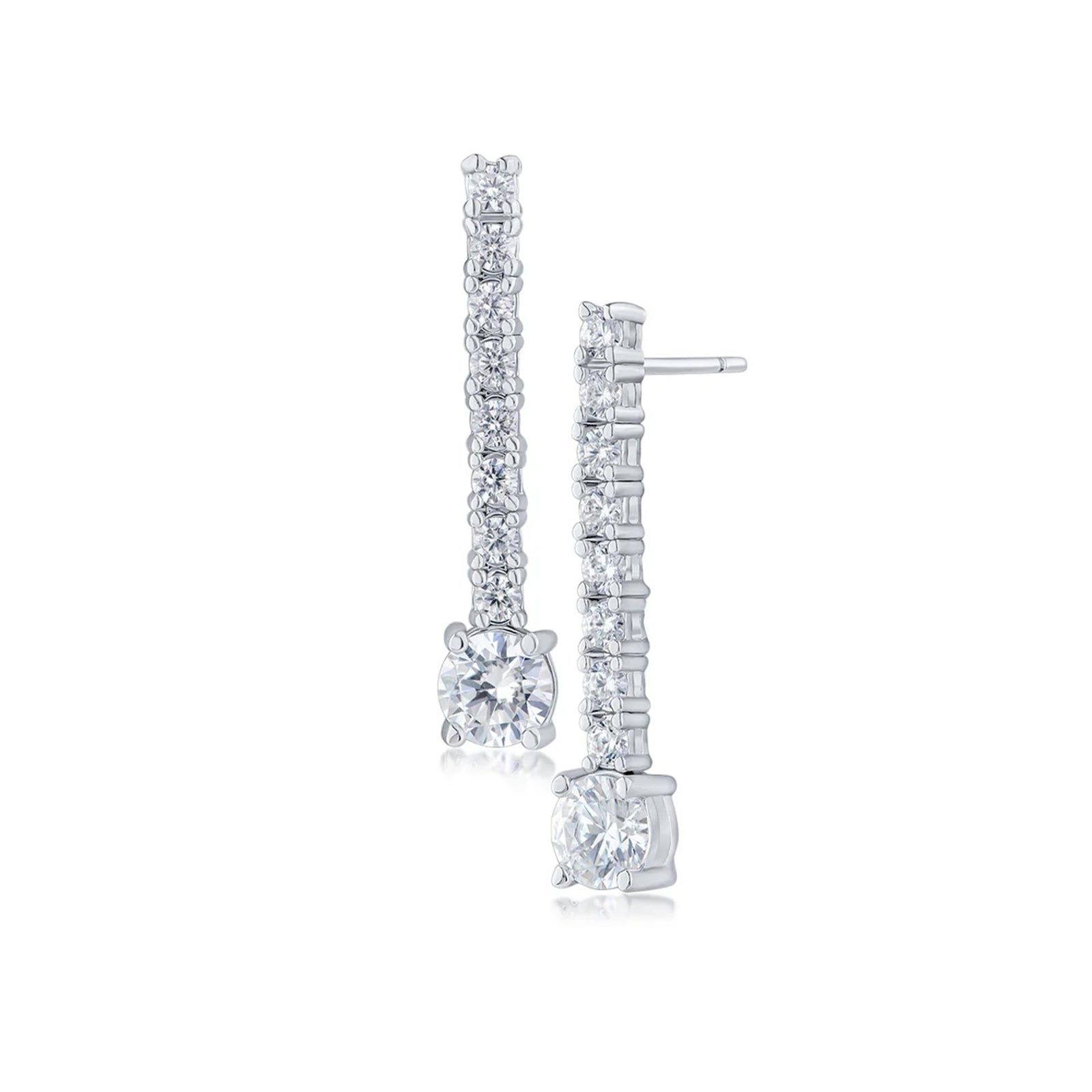 Petite CZ Drop Earrings