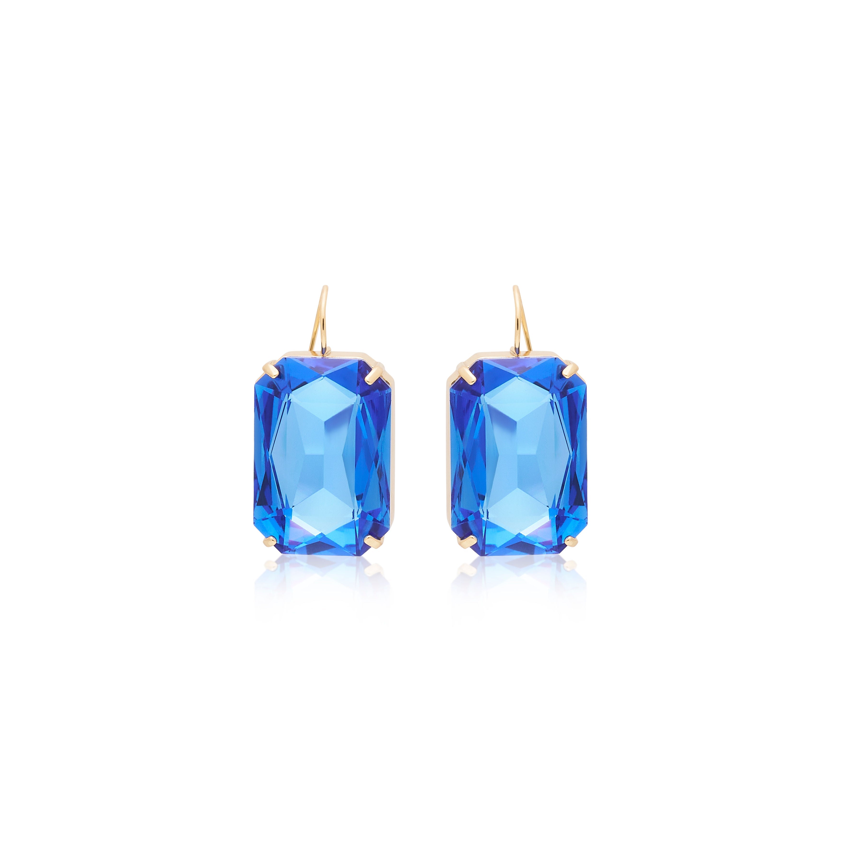 Sapphire Fishook Earrings