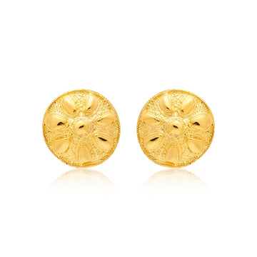 Sand Dollar Clip Earrings