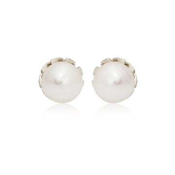Pearl Flowerbud Earrings