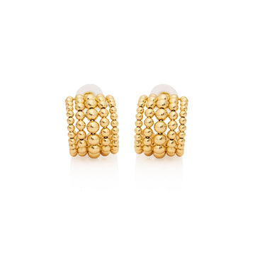 Beaded Hoop Earrings