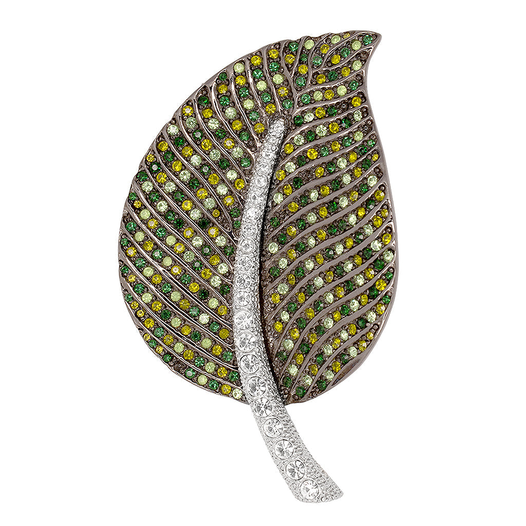 Multi Green Leaf Pin