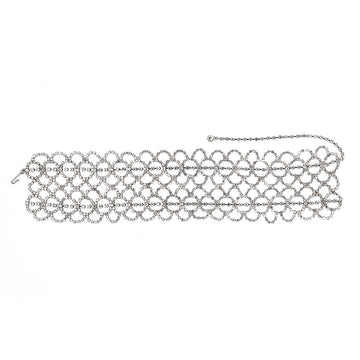 Wide Crystal Lace Choker