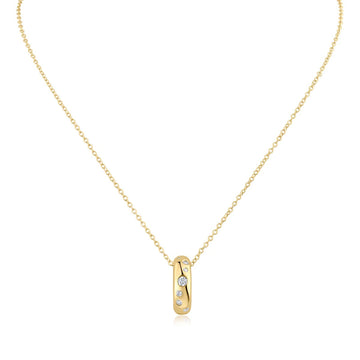 Pavé Ring Pendant Necklace