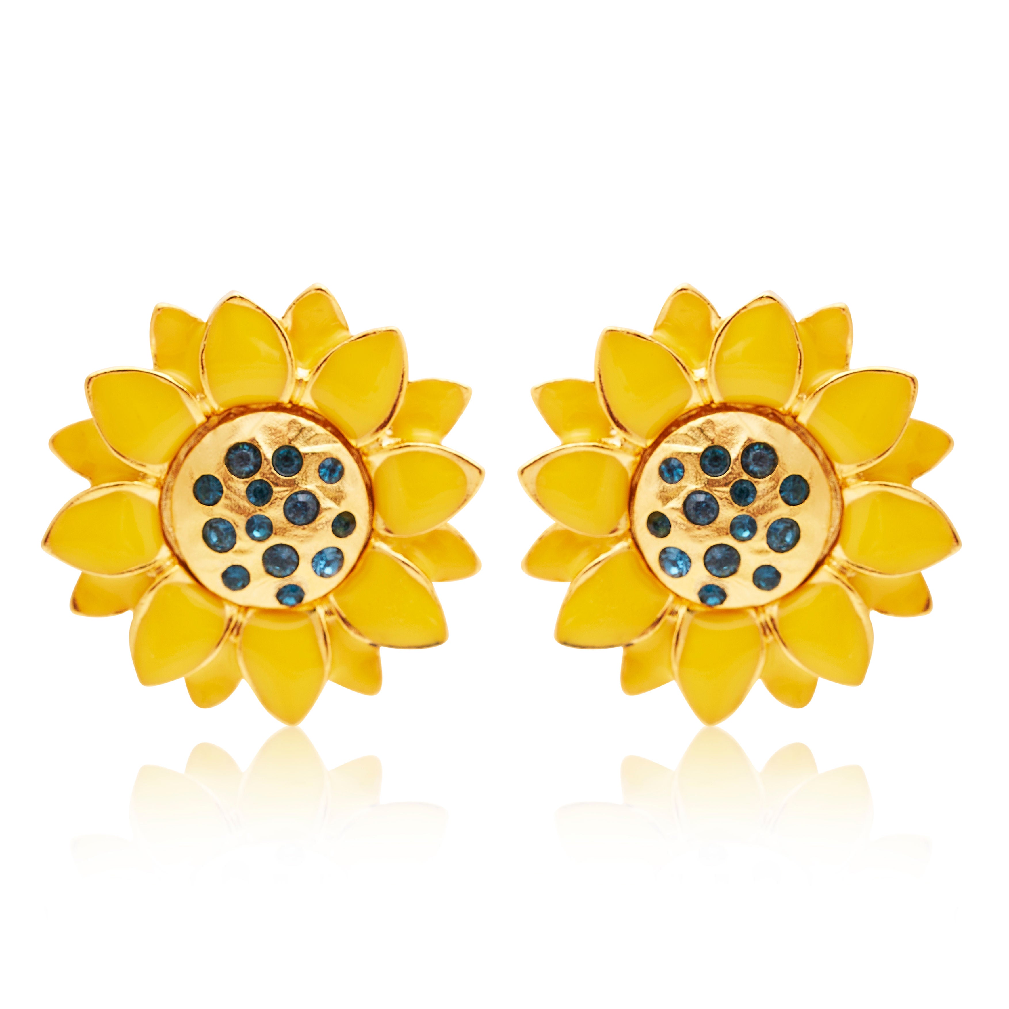Sunflower Pierced Earrings