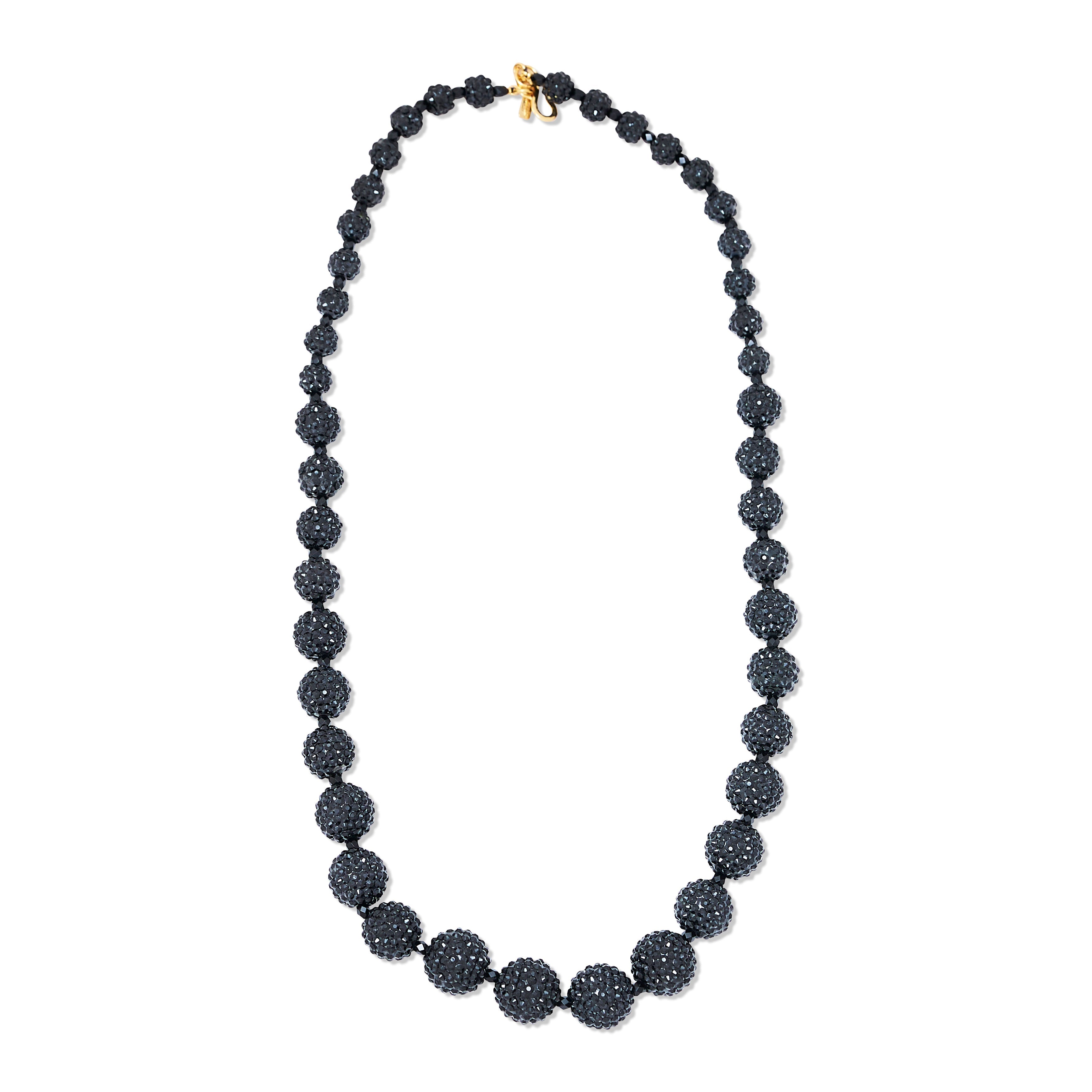 Midnight Majesty Pave Ball Necklace