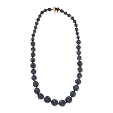 Midnight Majesty Pave Ball Necklace