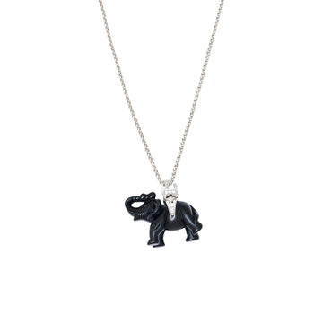 Onyx Elephant Necklace