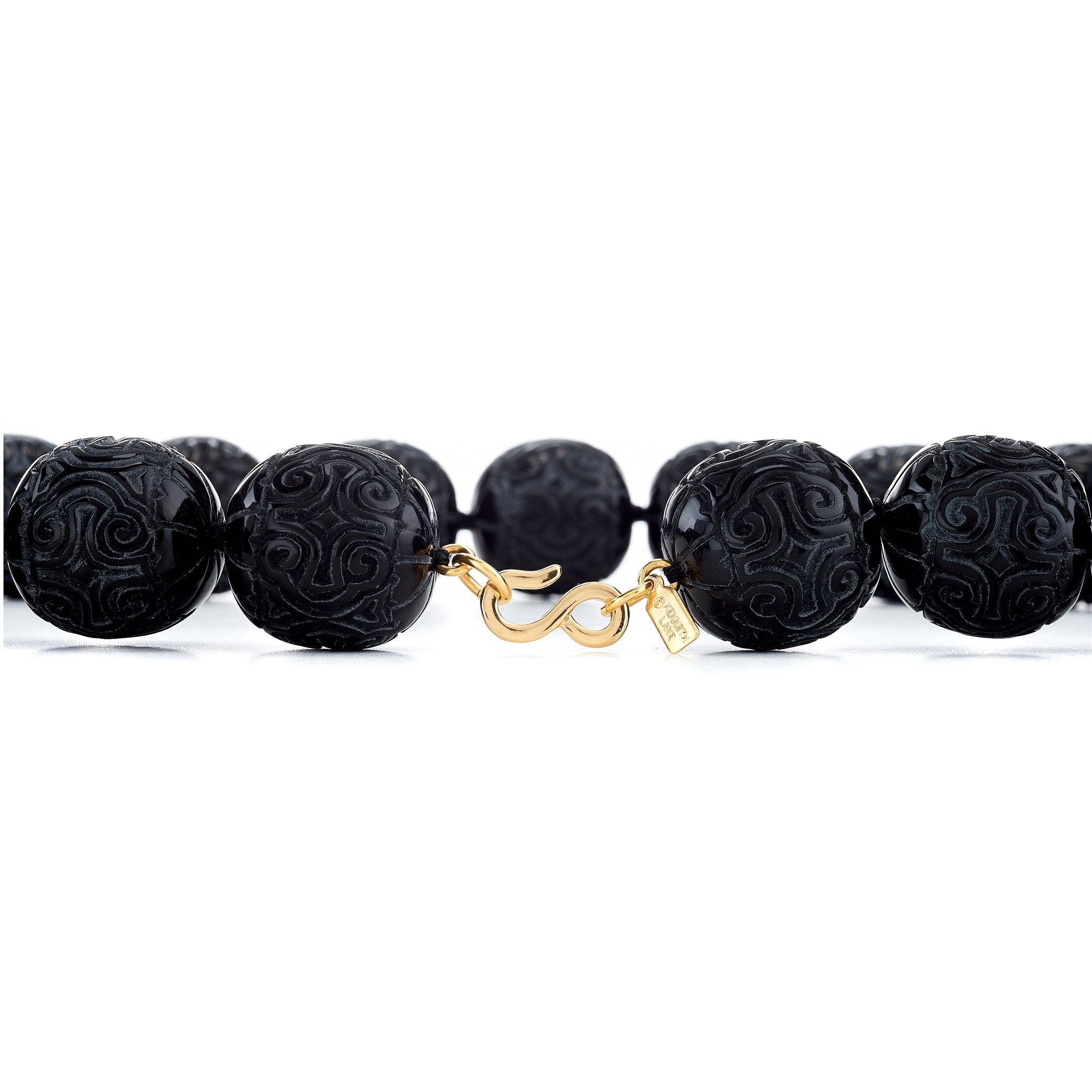 Vintage Black Bead Necklace