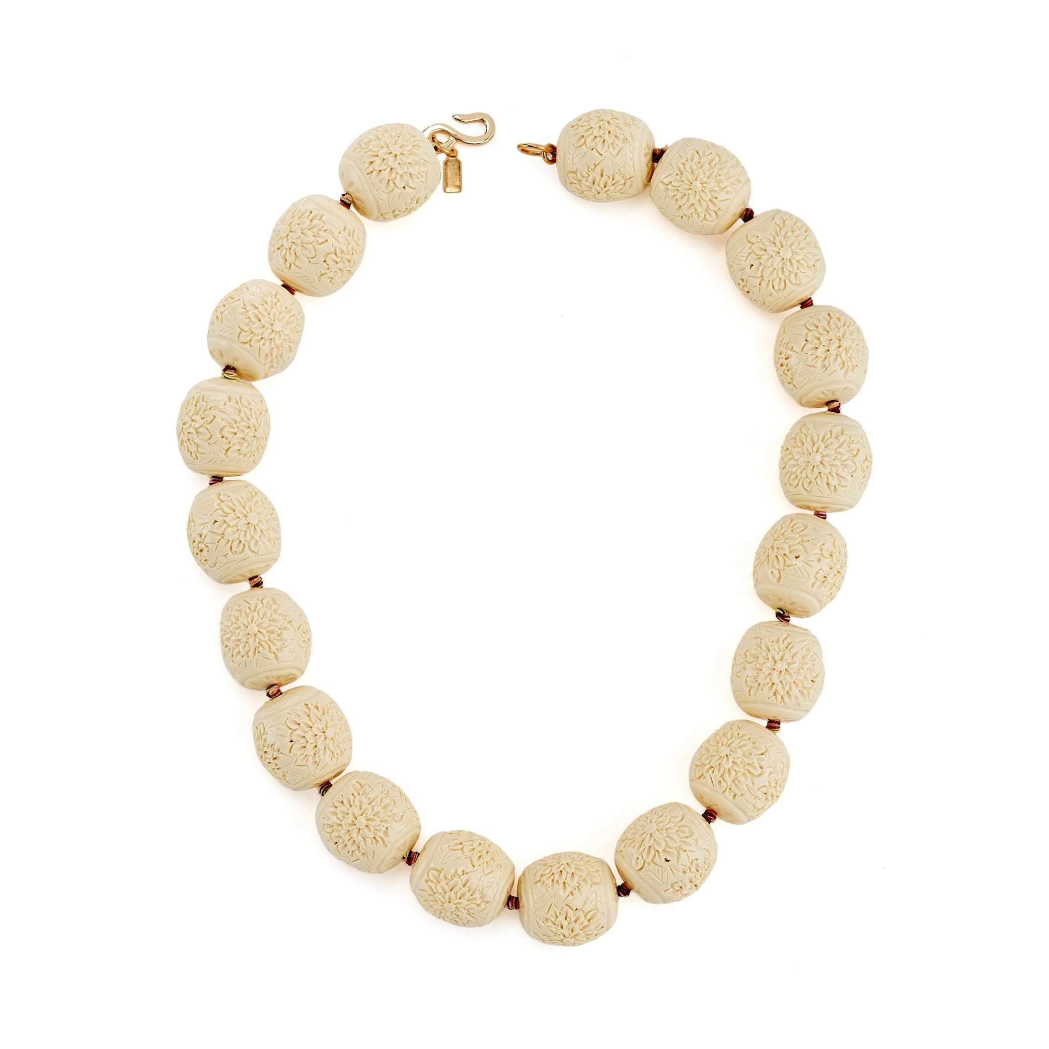 Vintage Ivory Bead Necklace
