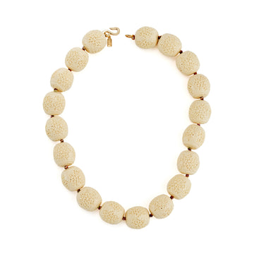 Vintage Ivory Bead Necklace
