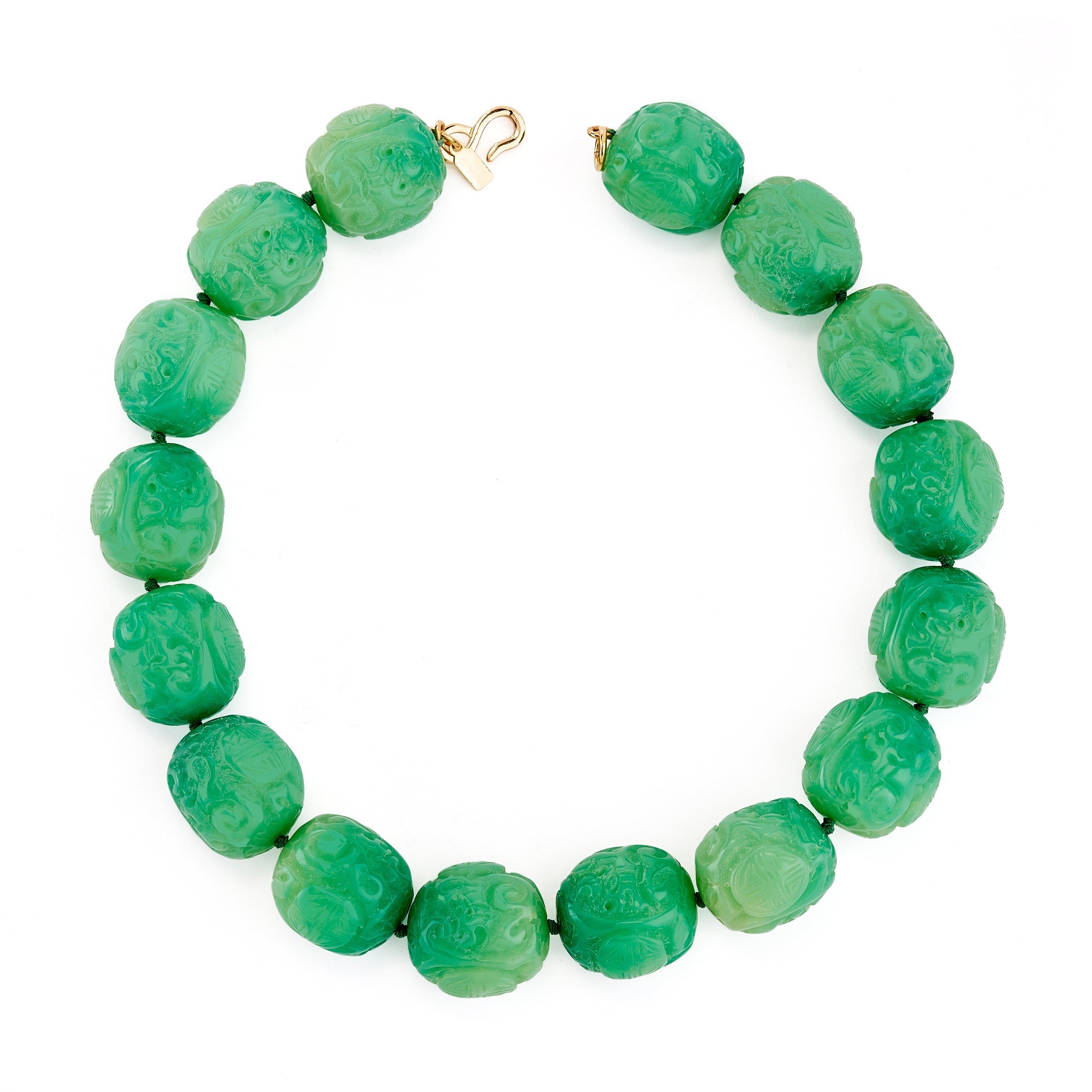 Vintage Jade Bead Necklace