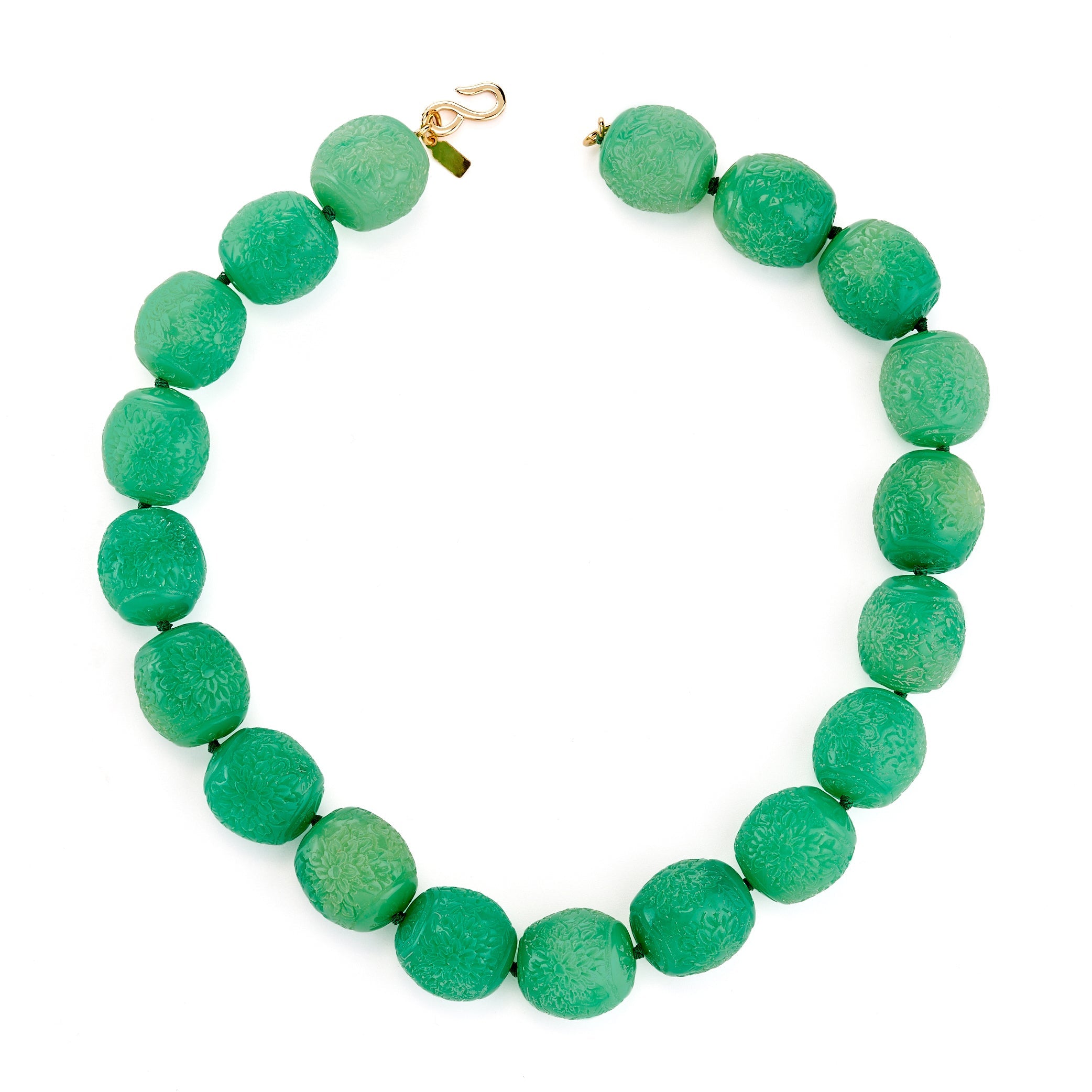Vintage Jade Bead Necklace